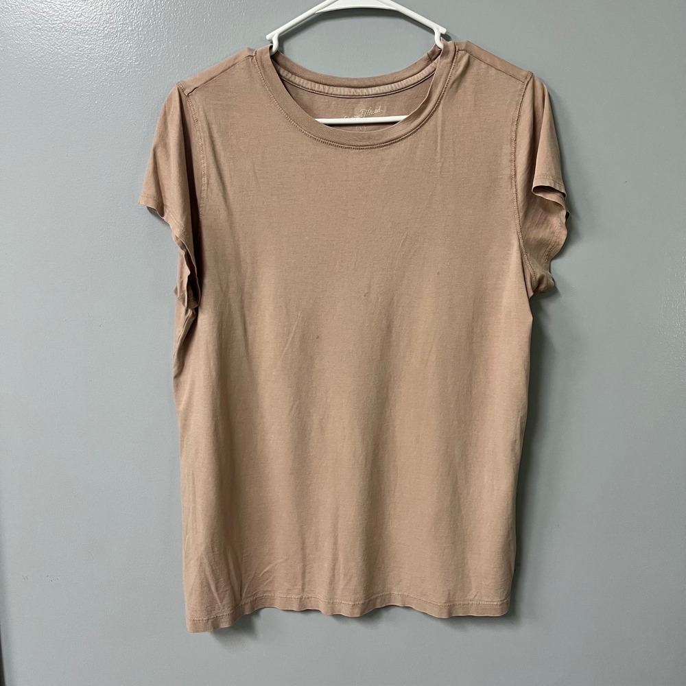 Universal Thread Goods Co Tan Mauve 100% Cotton Crew Neck Tee Shirt Large